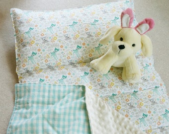 XL Bambi Print Cotton Nap Mat – Daycare, Preschool Sleeping Bag