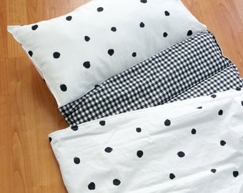 XL Cotton Nap Mat – Padded Roll-Up Sleeping Bag for Daycare, Preschool