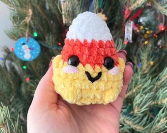 Candy Corn Plushie Desk Buddy