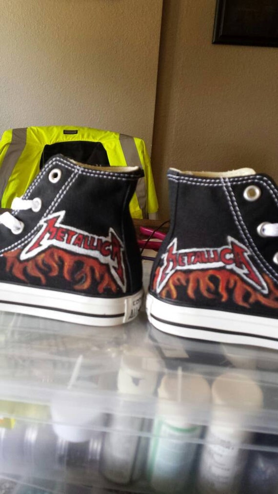 metallica converse shoes