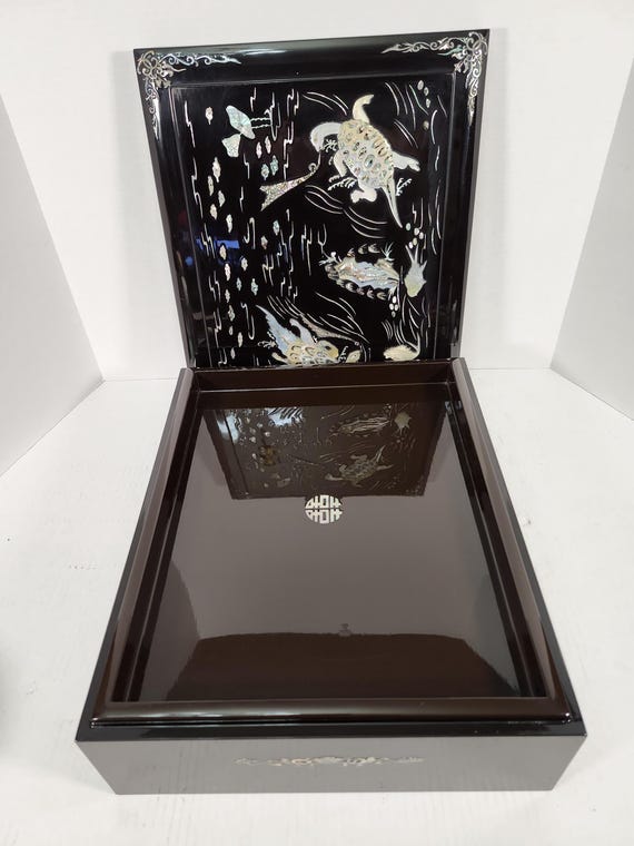 Korean Turtle Design Document Storage Box, Jewelr… - image 3