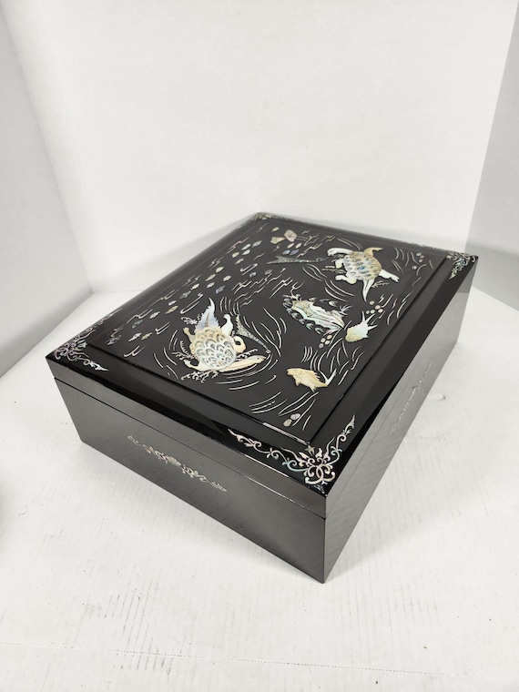 Korean Turtle Design Document Storage Box, Jewelr… - image 5