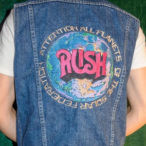 Rush Solar Federation Embroidered Custom | Rush Band Inspired Jacket and Vest