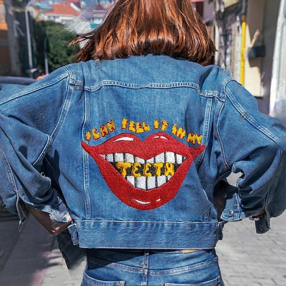 Cage the Elephant Embroidered Jacket Hard Bite Custom Embroidered