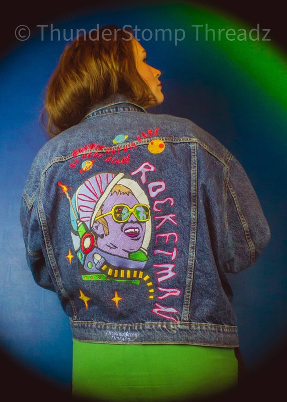 Elton John Embroidered Custom Jacket 