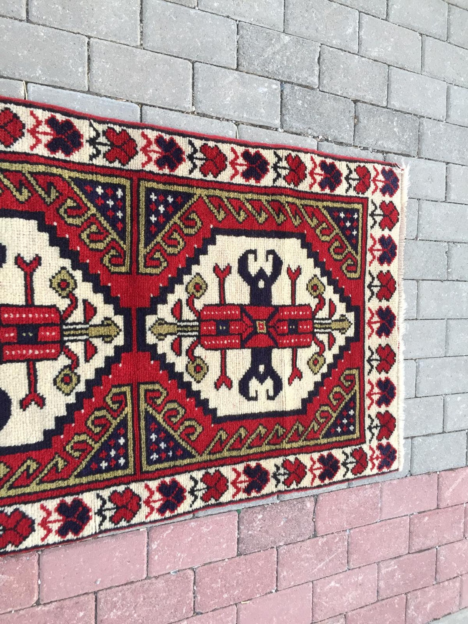 Boho Small Rug Bohemian AZTEC Design Hallway Floor Rugs Area Etsy