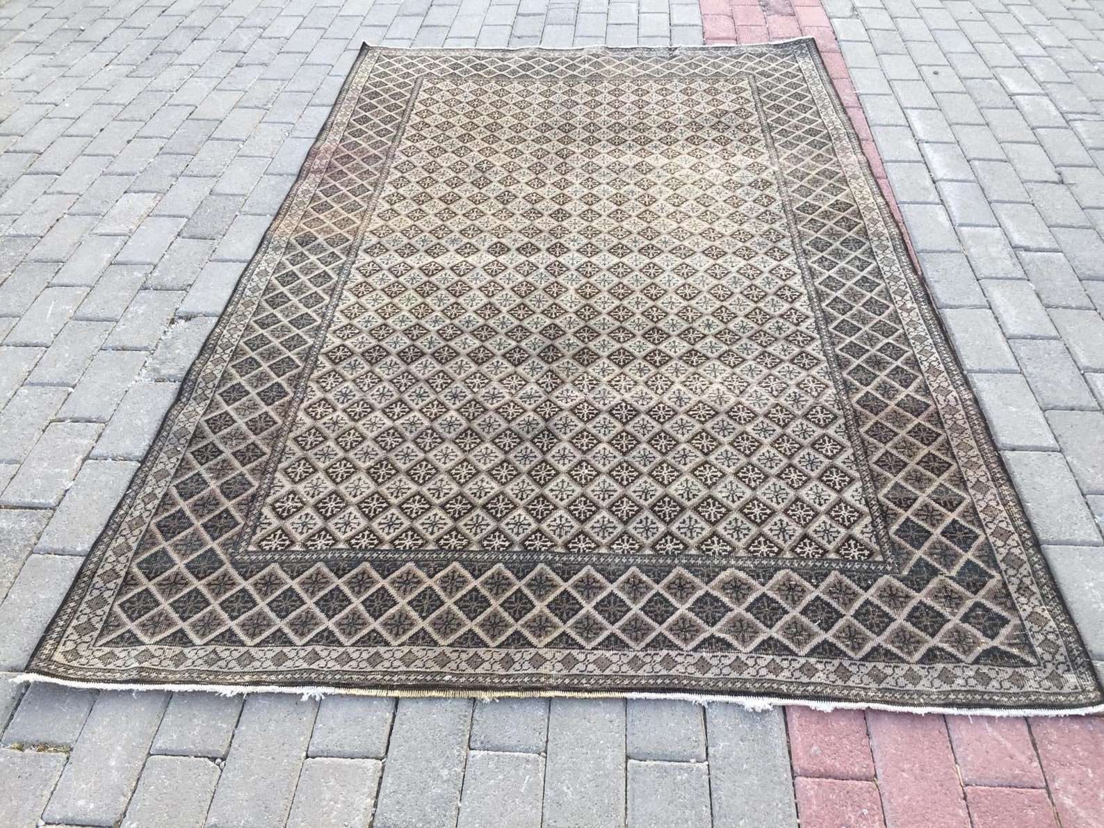 Turkish Carpet Vintage Bohemian Carpet Home Decor Pastel Red Etsy