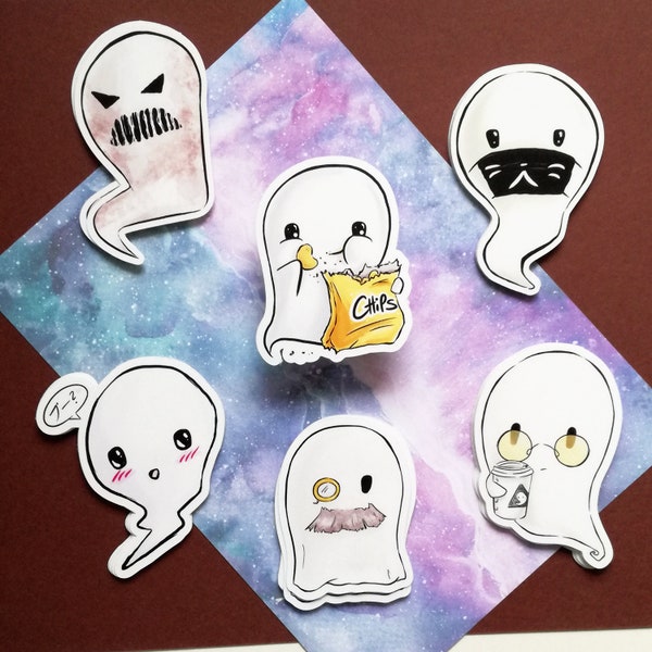 stickerPack Spøkelse • Ghost • Gespenst / for Laptop, Journal, Sketchbooks & more ][ handmade