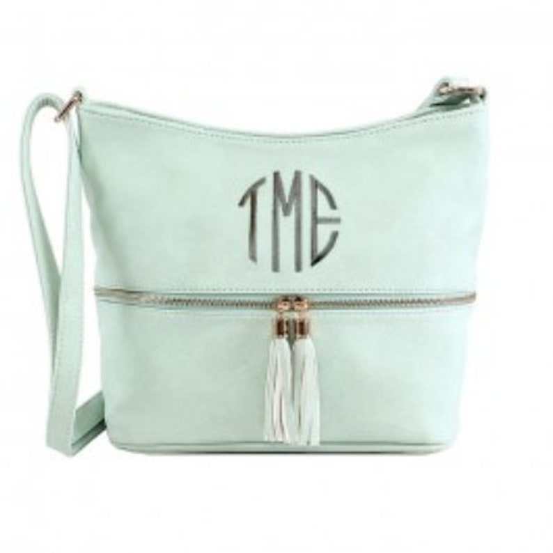 monogrammed crossbody purse