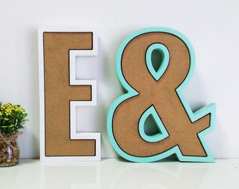 Personalized pin board, Cork board letter, Office decor, gift for boss