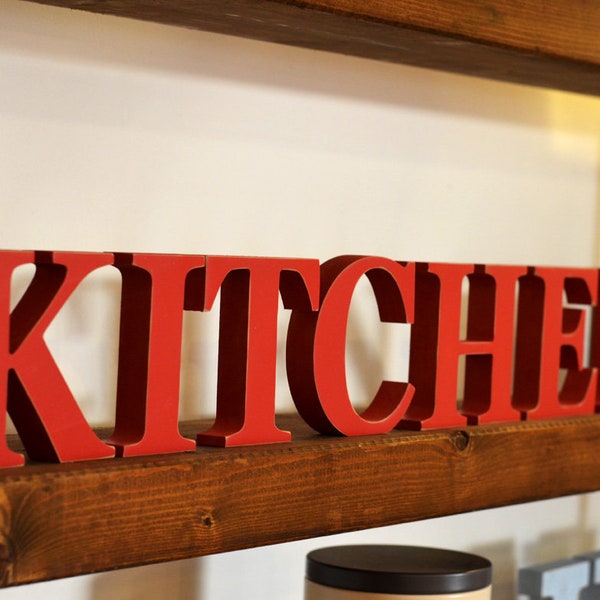 Kitchen Letters Etsy