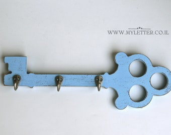 Decorative key rack wall hanger | key hook | Wood Hook Rack | Rustic Rack | Entryway Hooks | Wall Key and leash holder | Office Decor
