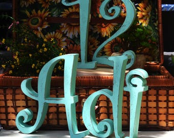 Wooden Letters | Baby name letters | Personal letters | Freestanding letters | Custom Wooden Letters | nursery decor name