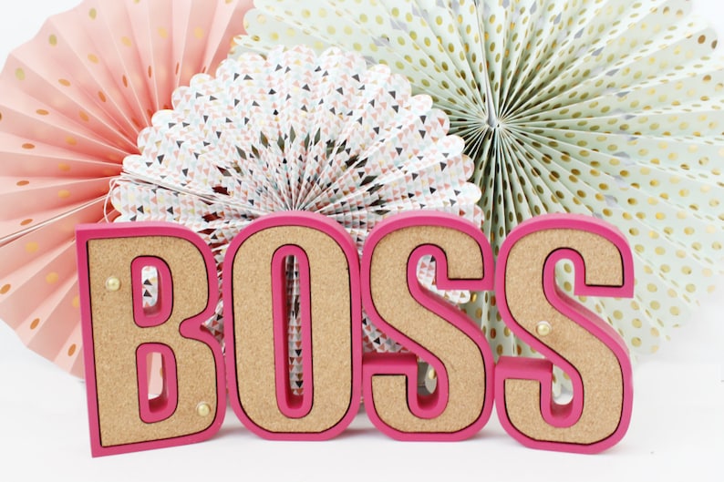 Personalized Cork Board Letters Cork Art Memo Board Organize Etsy