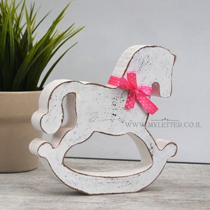 Rocking Horse Decor | wooden horse | nursery decor | baby nursery | Kids room decor | child decor | wooden rocking horse