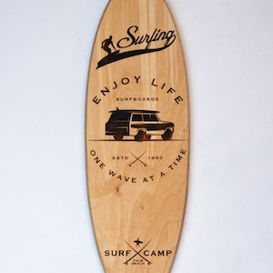 surfboard sign - surfboard wall decor - surfboard wall art - surfboard decor - surfboard art
