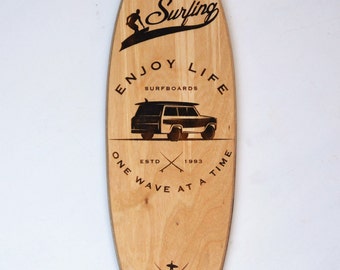 surfboard sign - surfboard wall decor - surfboard wall art - surfboard decor - surfboard art