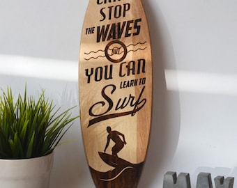 Surfboard wall hanging, Surfboard Decor, Beach Nursery, Ocean Themed Decor