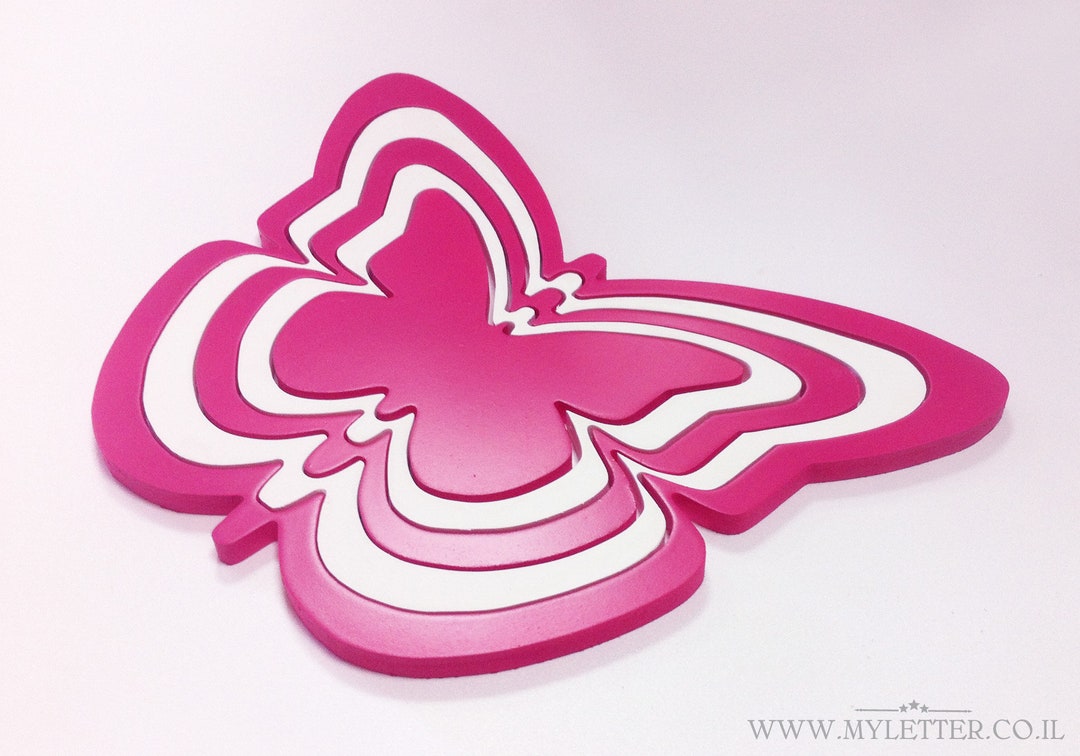 Butterfly Nursery Wall Decor, Pink Butterfly Wall Art, Butterfly Decor