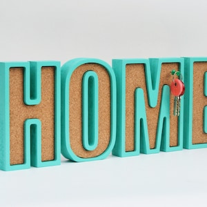 Custom Cork board, Personalized cork letters, Cork art, Cork letters decor, Memo board Organize