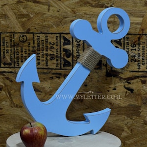 Big Wooden Anchor - Beach wedding decor - nautical anchor - Anchor party decoration