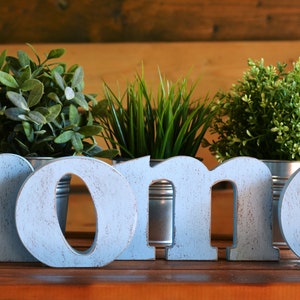 Letras de madera independientes para el HOGAR / Letras rústicas / Letras independientes para estantes, regalo de inauguración de la casa / Letrero con letras para el HOGAR