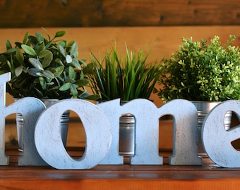 HOME free standing wooden letters | Rustic Letters | Shelf Freestanding letters  housewarming gift | HOME letter sign