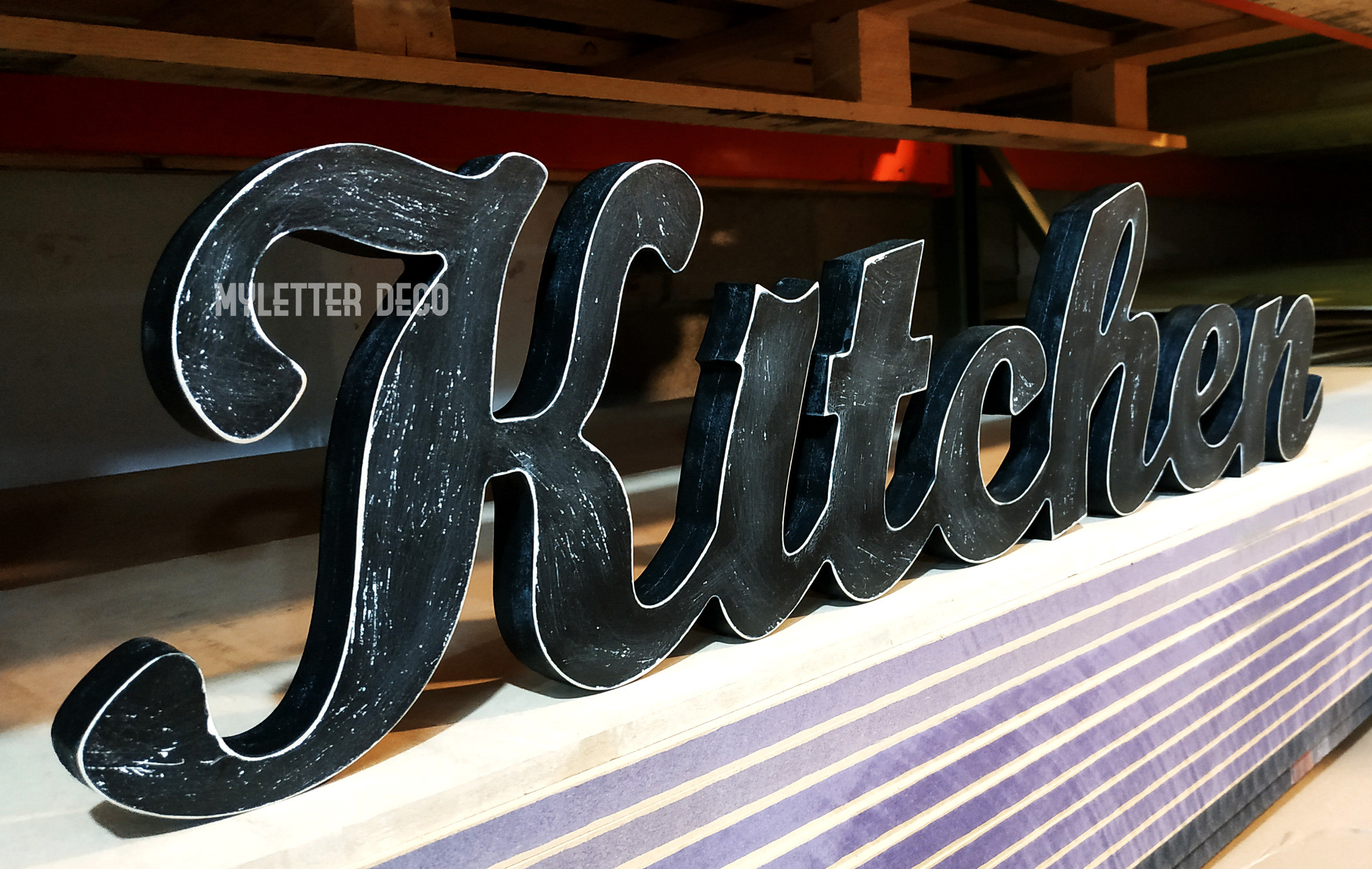 Kitchen Freestanding Sign Kitchen Wood Letters Decor | Etsy