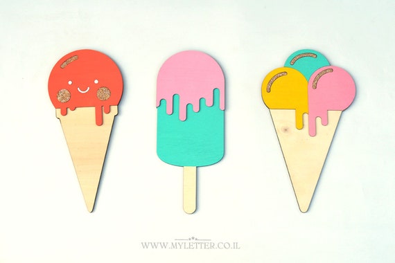 wooden ice lollies