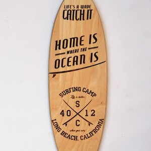 surfboard wall decor | sea design surfing gift Beach cottage decor | surfing decor | surfboard wall art - surfboard art -surfboard decor