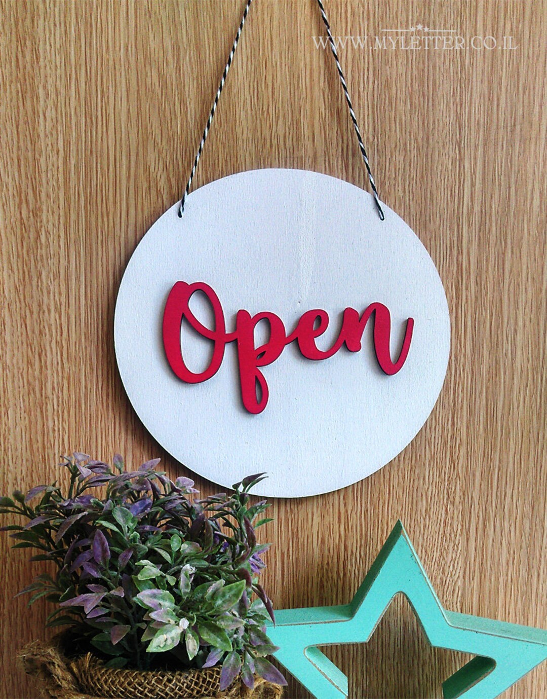 Open Closed Sign | Business Signs | Open Close Sign | Boutique Sign ...