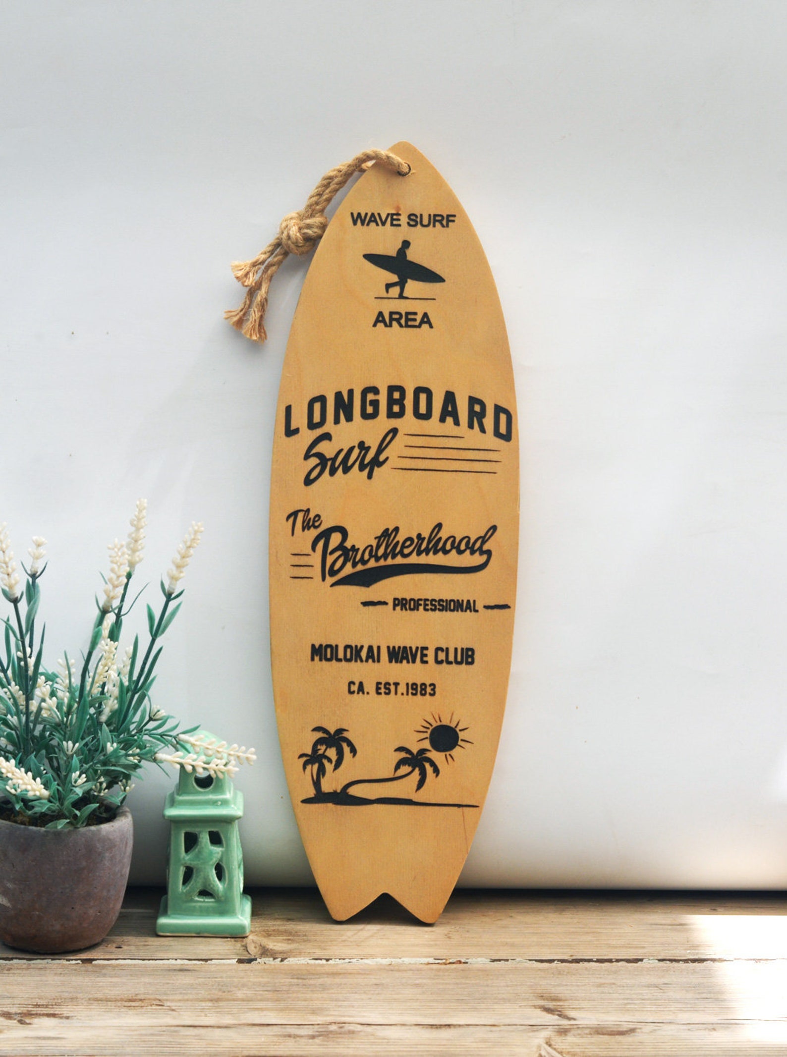 Surfer Geschenke Surfboard Deko aus Holz Strandhaus Etsy