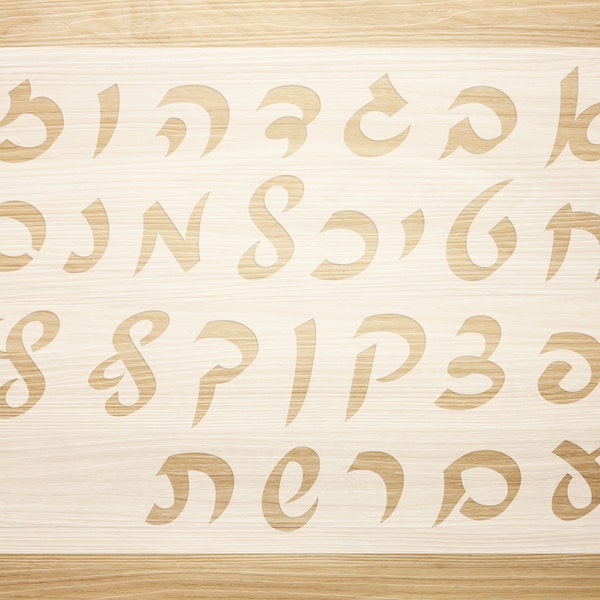 Alphabet Stencil Stickers Etsy UK