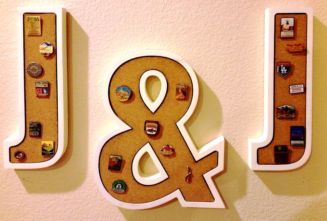 Cork board letter personalized cork boards Etsy