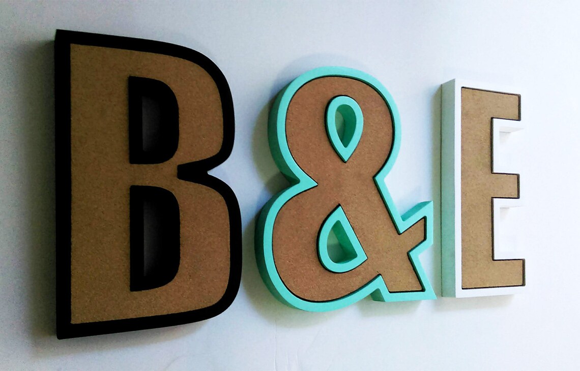 Cork board letter personalized cork boards Etsy