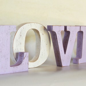Letras de madera envejecida "LOVE" para regalar en bodas, letras rústicas LOVE, letrero de amor independiente