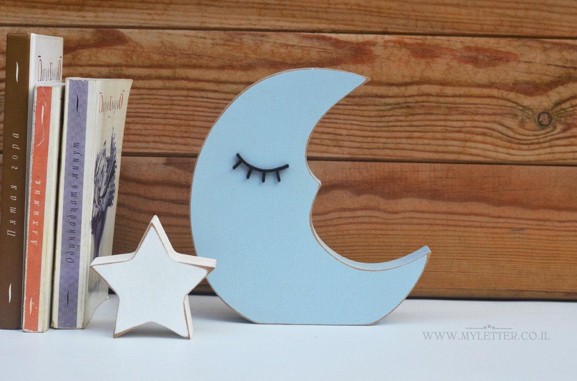 Nursery Moon and Stars Baby Room Decor - Etsy