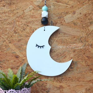 Wooden moon | nursery wall decor | moon wall decor | Newborn gift | kids room decor