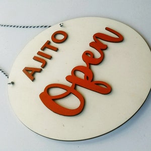 Personalized Business Double Sided Sign, Open Closed Door Sign, Custom ...