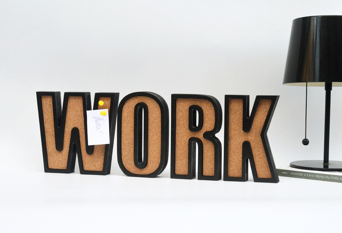 Custom Cork Board Personalized Cork Letters Cork Art Cork Etsy