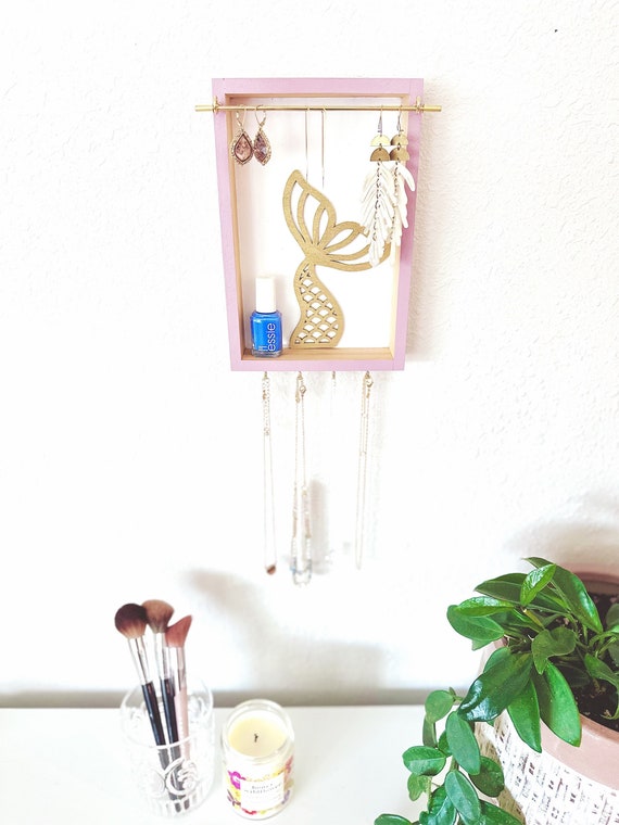 Hanging Jewelry Organizer| Wall Jewelry Holder| Jewelry Organizer| Necklace Holder|