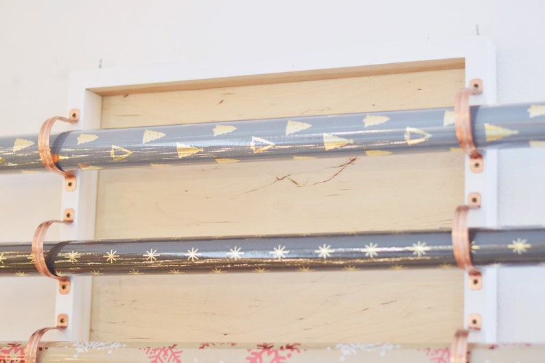 Wall Mounted Wrapping Paper Holder Etsy
