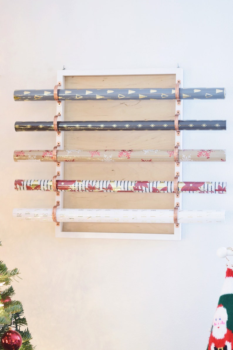 Wall Mounted Wrapping Paper Holder Etsy
