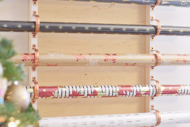 Wall Mounted Wrapping Paper Holder Etsy
