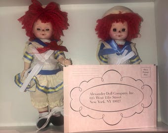 RAGGEDY ANN and ANDY Madame Alexander 8
