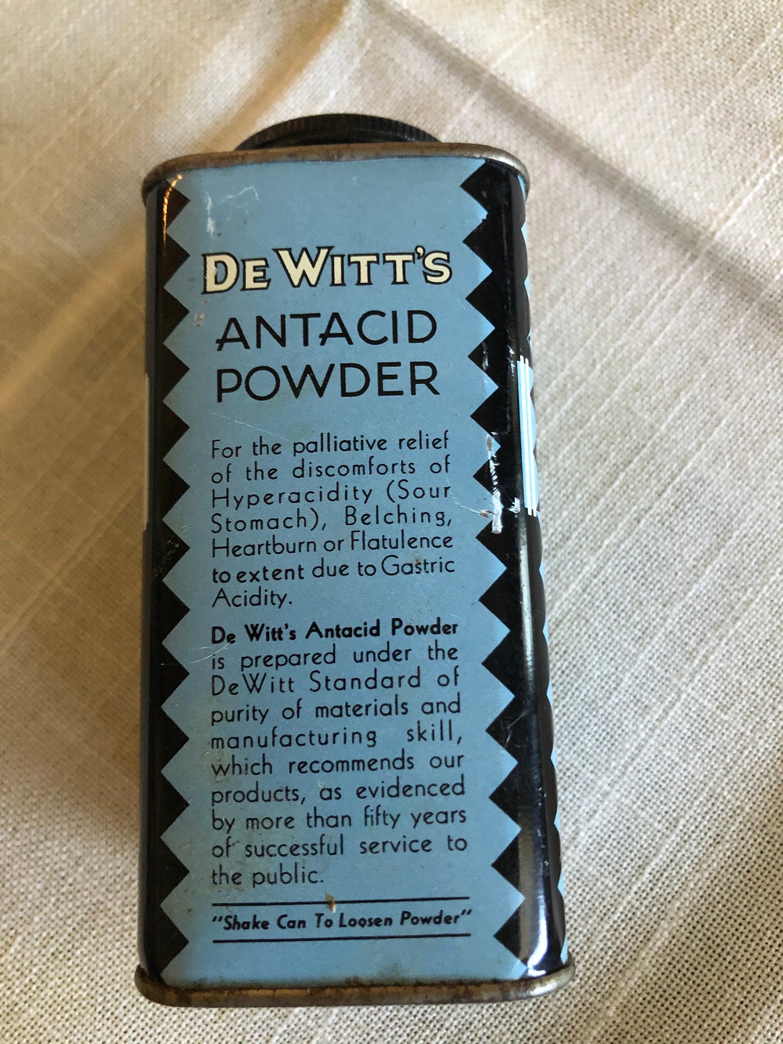 Vintage Tin DeWitt's Antacid Powder in Great Condition Etsy