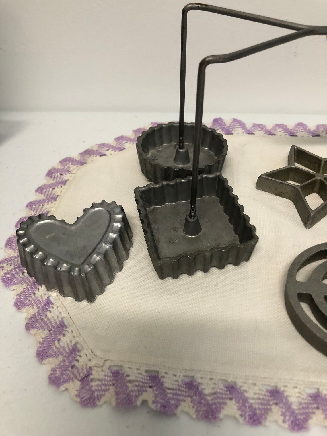 Vintage Rosette / Timbale Molds and Handle Set in Very Good Etsy