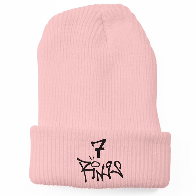 7 Rings Beanie Ariana Grande Sweetener Tour Merch 7 Rings Dad Hat Thank U Next Beanie Ariana Grande Merch