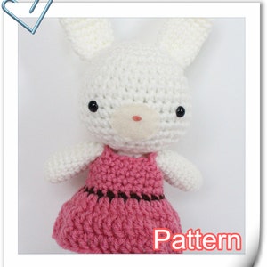Crochet Amigurumi Cutie Girl Mocha Doll PDF Pattern Stuffed Toy