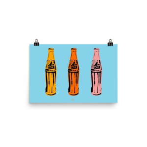 THUMS UP pop art | Indian pop art | modern art print | desi | vintage | retro | vibrant | Indian home decor | dorm room art image 2